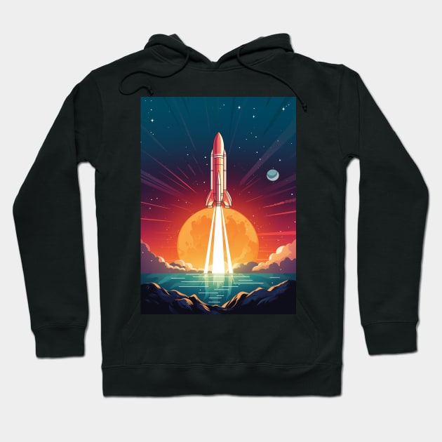 Space Rocket Hoodie by Durro